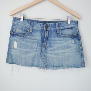 Abercrombie & Fitch denim mini skirt